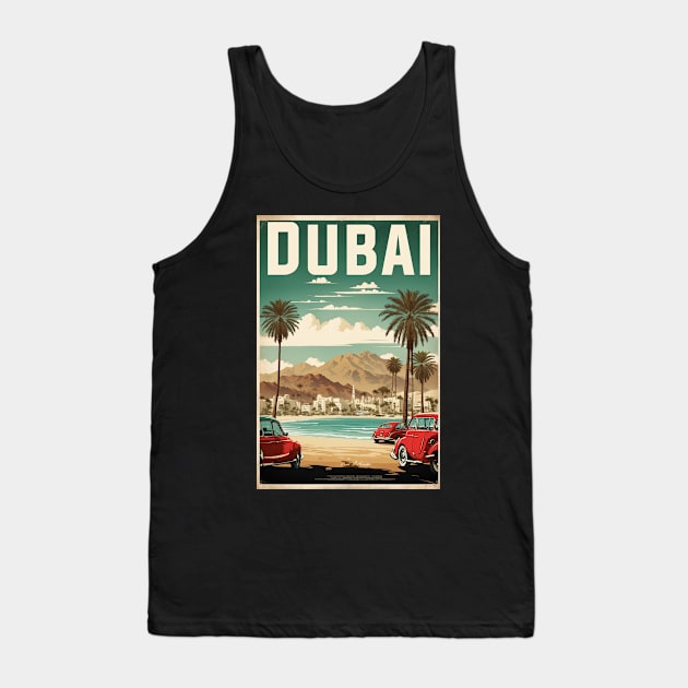 Dubai United Arab Emirates Vintage Travel Tourism Tank Top by TravelersGems